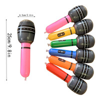 Microphone gonflable en PVC, instrument de musique de scène, accessoires de jeu Ksong, mini ballon de fête unisexe, vente chaude transfrontalière