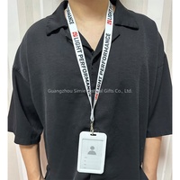 Porte-carte d'identité en plastique rigide avec cordon, personnalisé avec logo couleur, imprimé par sublimation, pour employés, étudiants, etc.