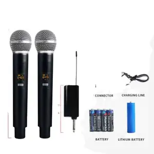 Mikrofon Nirkabel Kualitas Tinggi Profesional untuk Kartu Suara Audio Mixer PC Sistem Mikrofon Mic Nirkabel Podcasting