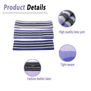 Promotion : Bande de Résistance Élastique en Coton pour Fessiers et Hanches, Équipement de Fitness Portable, Violet - Product Image 6