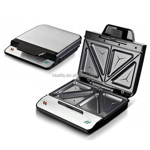 Sandwichera Aifa con superficie <span class=keywords><strong>de</strong></span> rejilla profunda antiadherente para filetes <span class=keywords><strong>de</strong></span> jamón y huevo Parrilla eléctrica compacta Tostadora <span class=keywords><strong>de</strong></span> <span class=keywords><strong>Pan</strong></span> Tostadora - Product Image 4