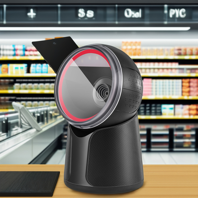 Popular 2D Wired Barcode Scanner with Stand Essential Service Equipment for PDA Systems