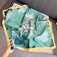 Hijab Poliester Segi Empat 70x70cm Kerudung Wanita Fashion Syal Penutup Kepala Bandana untuk Pemakaian Sehari-hari Grosir Jubah Wanita