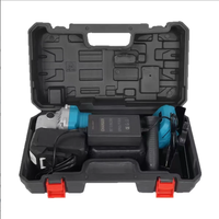 Meuleuse d'angle sans fil professionnelle JRXC 21V avec 2 batteries, moteur sans balais, interrupteur à gâchette, acier inoxydable, 5 pouces (125 mm) pour usage industriel et bricolage