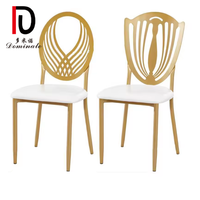 Chaise Chiavari en Métal Or Blanc de Fabrication Chinoise avec Coussin pour Mariages et Banquets – Fournitures d'Usine