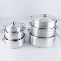 19/24/26/30/33/36cm Ensemble de casseroles en aluminium expédié en Afrique par une usine chinoise (6 pièces)
