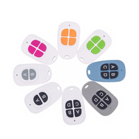 Mini télécommande sans fil 4 boutons 433 MHz à code d'apprentissage RF universelle pour garage/voiture/porte, mini couleur pour usage domestique électrique