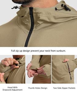 Waterproof Hooded Softshell <b>Jacket</b> for <b>Men</b> Zipper UV Protection Outdoor Professionals Strategic Ventilation Panels Breathability - Product Image 5