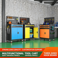 Chariot à outils de réparation automobile avec tiroirs, chariot de maintenance multifonctionnel, armoire à outils mobile robuste pour atelier de mécanicien