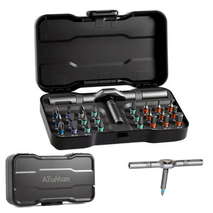 DUKA Official RS1 24-In-1 Multipurpose Ratchet <b>Set</b> <b>Screwdriver</b> Wrench <b>Bits</b> YL-SD24pcs Steel Handle <b>Screwdriver</b> <b>Set</b> YL-SD24pcs YL - Product Image 1