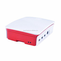 Caja de Acrílico Original Nueva para Raspberry Pi 3/4 B, Carcasa de ABS, Color Rojo, Blanco o Negro
