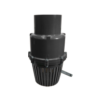 Vanne de fond de tuyau en PVC-FT SCH 80 CPVC DN50 pour température normale, à union simple NPT BSPT, pour système de tuyauterie automatique/manuel