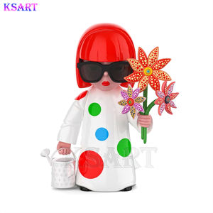 Poupée <span class=keywords><strong>Yayoi</strong></span> Kusama, décoration de table, art déco, sculpture, décoration manuelle, artisanat en résine, cadeau - Product Image 2