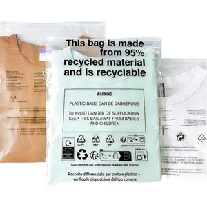 ถุงซิปใสพลาสติก PE ย่อยสลายได้ ผลิตตามสั่ง พร้อมโลโก้ สำหรับบรรจุภัณฑ์เสื้อผ้า  แบบโปร่งใส รีไซเคิลได้ ยี่ห้อ Grs OPP - Product Image 5