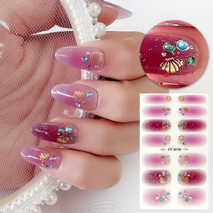 Vente en gros sur mesure bandes de vernis à ongles en plastique 3D de style français japonais autocollants imperméables à ongles faciles à appliquer - Product Image 4