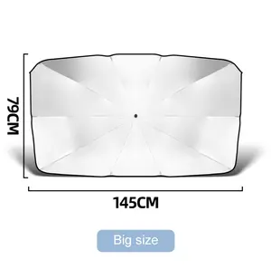 ร่มกันแดดรถยนต์ ป้องกันรังสียูวี สำหรับกระจกหน้ารถและกระจกข้าง - Product Image 6