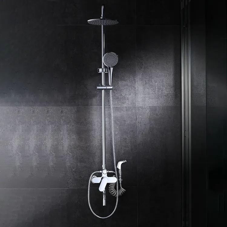 Juego de ducha multifuncional, nuevo diseño, mezclador de baño