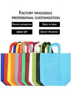 Recycled Non-Woven Grocery Tote <b>Bags</b> with Handles Bulk Shopping Tote <b>Bags</b> for Convenient Shopping - Product Image 5