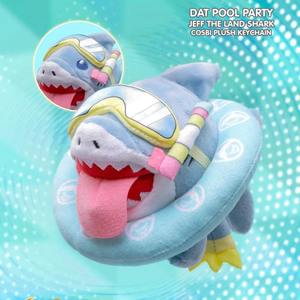 Collection Officielle Hot Toys <span class=keywords><strong>Marvel</strong></span> Jeff Land Shark Cosbi Super-héros Cosplay Porte-clés en Peluche PVC - Product Image 3