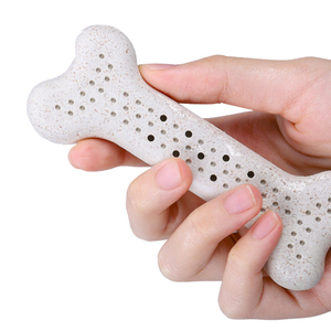 Juguete Ecológico, Duradero y Moderno de Hueso de Paja para Perros, No Tóxico, para Limpieza Dental y Entrenamiento, Juguete Molar para Mascotas para Interiores/Exteriores - Product Image 1