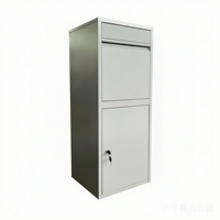 Boîte à colis extérieure de grande taille, boîte aux lettres en acier, finition peinture poudrée, design durable, serrure à clé, boîte de livraison de colis pour jardin