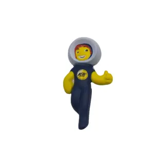 Juguete de astronauta de espuma con logo personalizado, juguete antiestrés para el espacio