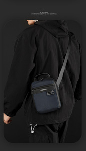Bolsa de Mensajero de Nailon Casual Personalizada de Alta Calidad, Estilo Vintage Duradero, Moda de Verano para Hombre, Uso Diario, Decoración con Logotipo, Bolsa de Brazo - Product Image 5