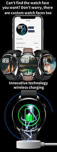 Đồng hồ thông minh thể thao chuyên nghiệp Hot Sale GT5 BT màn hình lớn 1.28 inch, dây đeo silicon, mặt số xoay đa dạng, NFC, điều khiển từ xa - Product Image 5