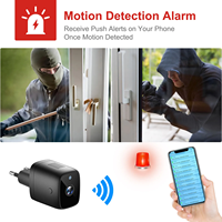 Nueva venta pequeña cámara HD Plug 1080P seguridad niñera grabadora de vídeo cámara infrarroja inalámbrica