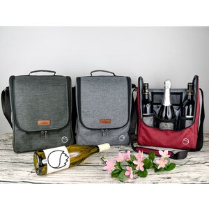 Bolsa Enfriadora de Vino Aislada, Impermeable y Acolchada, Ideal para Viajes, <span class=keywords><strong>BYOB</strong></span>, Gran Venta - Product Image 6