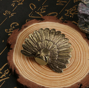 تمثال الطاووس الحرف اليدوية الحلي الطاووس النحاس المنزل الحلي محاكاة اللعب - Product Image 3