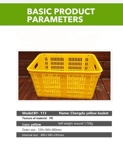 Công Suất Lớn Mạnh Mẽ 100% New PP Nestable Hình Chữ Nhật Trái Cây/Rau Nhựa Lỗ Thông Hơi Thùng Cho Trái Cây Và Rau - Product Image 4