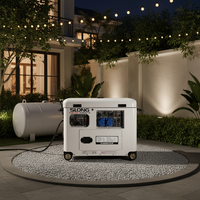SLONG BRAND CE-Zertifizierter 8kW Dual-Fuel BENZIN & LPG Fernstart-Stromerzeuger für den Heimgebrauch