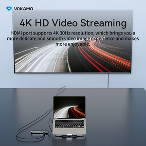 Estación de acoplamiento <span class=keywords><strong>Usb</strong></span> <span class=keywords><strong>C</strong></span> para computadora portátil <span class=keywords><strong>HDMI</strong></span> <span class=keywords><strong>Dual</strong></span> Monitor tipo <span class=keywords><strong>C</strong></span> Dock con soporte para Computadora Portátil para Macbook iPad Aluminio <span class=keywords><strong>USb</strong></span> <span class=keywords><strong>C</strong></span> Hub - Product Image 3