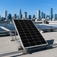 Panneau solaire PV 180W 24V Module AL-Frame Système de toit à demi-cellules en verre rigide Panneaux solaires mono Utilisation du système de toit