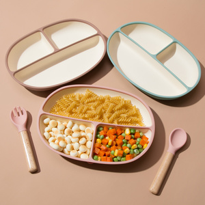 Juego de Vajilla de Silicona para Bebé, Plato con Succión, Tazón, Vaso, Babero, Mantel Individual, Libre de BPA, Regalo de Navidad para Niños Pequeños, Kit para la Hora de Comer - Product Image 3