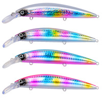 27g 31g 33g 37g 11cm 13cm Umpan Keras Minnow tipe Crankbait dengan Kait, Lemparan Jauh, Tersedia Grosir untuk Memancing