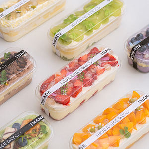Recipiente Transparente Plástico <span class=keywords><strong>PET</strong></span> Descartável para Pudim De Frutas Sorvete Mousse Sobremesa Snack Cake <span class=keywords><strong>Food</strong></span> Packaging Cover - Product Image 2