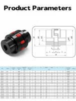 Accouplement élastique flexible SFS Enhanced XL à mâchoires en étoile/arako - Trempé 45 #   Disque de transmission haute performance en acier pour imprimeries 1