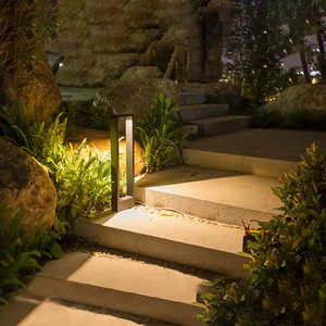Gran oferta, decoración, luces solares impermeables para jardín, iluminación de camino, luz Led de bolardo, lámpara de césped para exteriores - Product Image 4