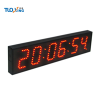 1A Enkelzijdige 24-uurs raceklok AC Mini Rode LED-display 4-inch cijfers Metalen behuizing 220V Afstandsbediening Tijdschakelaar