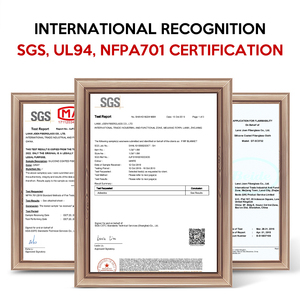 ผ้าใยแก้วทนความร้อน JOEN E-<span class=keywords><strong>Glass</strong></span> ป้องกันไฟ ทนความร้อนได้ถึง 280 องศาเซลเซียส เคลือบยางซิลิโคน สำหรับปิดผนัง/หลังคา หนา 0.4-3.0 มม. - Product Image 3