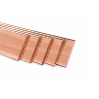 Barre plate rectangulaire en cuivre de haute pureté 99,9 %, laminée à chaud/à froid, conforme ASTM, pour soudage, pliage, découpe et construction décorative
