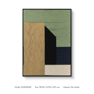 Tissu Mur Art Décor À La Maison Abstrait À La Main Textiles Oeuvre Personnalisé <span class=keywords><strong>Tapisserie</strong></span> Peinture Fil De Coton Suspendu Accent - Product Image 5