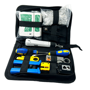 Jeu d'outils de sertissage pour dénudeur Ethernet de qualité industrielle Coupe-fil Testeur de câble LAN Connecteur CAT5 CAT6 RJ45 Réseau Métrique OEM - Product Image 1