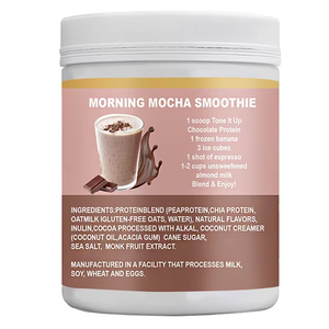 Proteine Vegetali in Polvere OEM al Gusto Cioccolato per Nutrizione Sportiva, Recupero Muscolare Post-Allenamento, Frullati e Smoothie, Confezione Personalizzata - Product Image 6