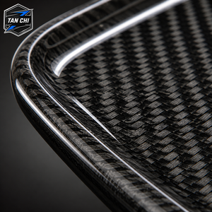 Kit de diffuseur de pare-chocs arrière et de lames latérales en fibre de carbone, finition brillante 3K Twill, revêtement transparent, ajustement direct pour BMW F85 X5M F86 X6M 2013-2019 - Product Image 6