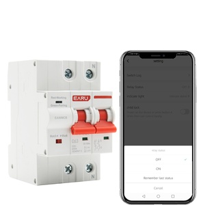 EAWMCB-TY มินิ 220/380V WIFI สมาร์ทไลฟ์เซอร์กิตเบรกเกอร์ ตัวตั้งเวลา ควบคุมด้วยเสียง รีโมทคอนโทรล สวิตช์อัตโนมัติ ป้องกันการโอเวอร์โหลด F593 - Product Image 1