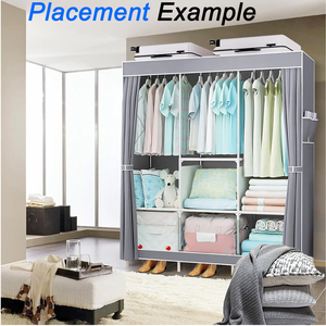 New <b>Foldable</b> <b>Wardrobe</b> Simple Non Woven <b>Wardrobe</b> Storage Portable Multi Layer <b>Wardrobe</b> for Storage Organization - Product Image 5