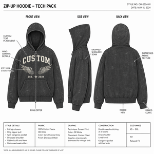 เสื้อฮู้ดดี้ TOOHOO แบบสั่งทำพิเศษ หนัก 500 กรัม ทรงบ็อกซี่ สไตล์สตรีทแวร์ สำหรับผู้ชาย ลุควินเทจ ฟอกสีซีด ผ้าฝ้ายฟลีซ 100% แบบสวมหัว - Product Image 3